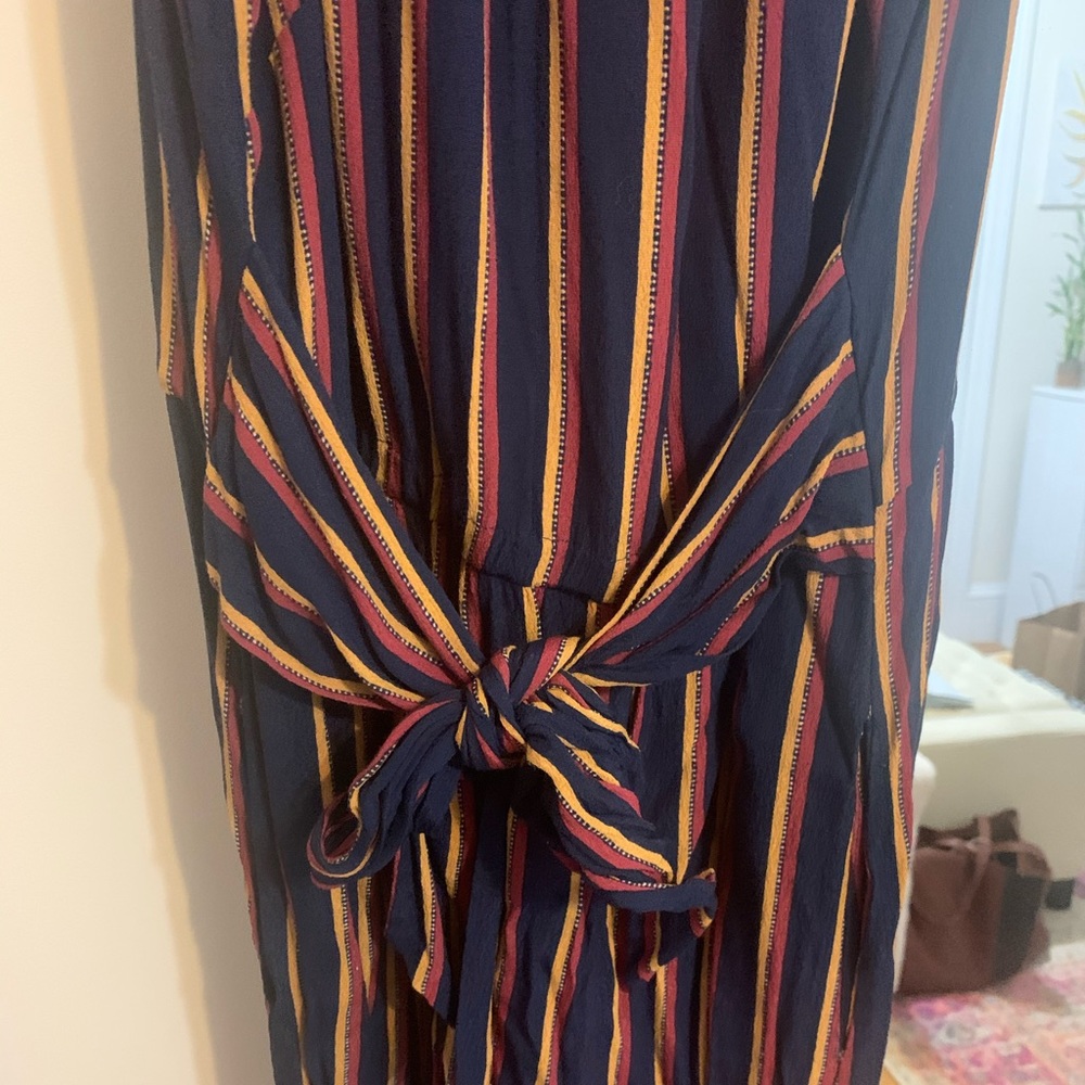 Striped Tie Front Jumpsuit Anthropologie - Picture 8 of 11